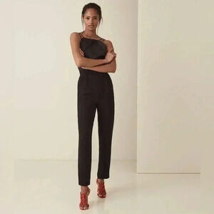 REISS ROSALIE‎ STRAPPY CROSS BACK JUMPSUIT